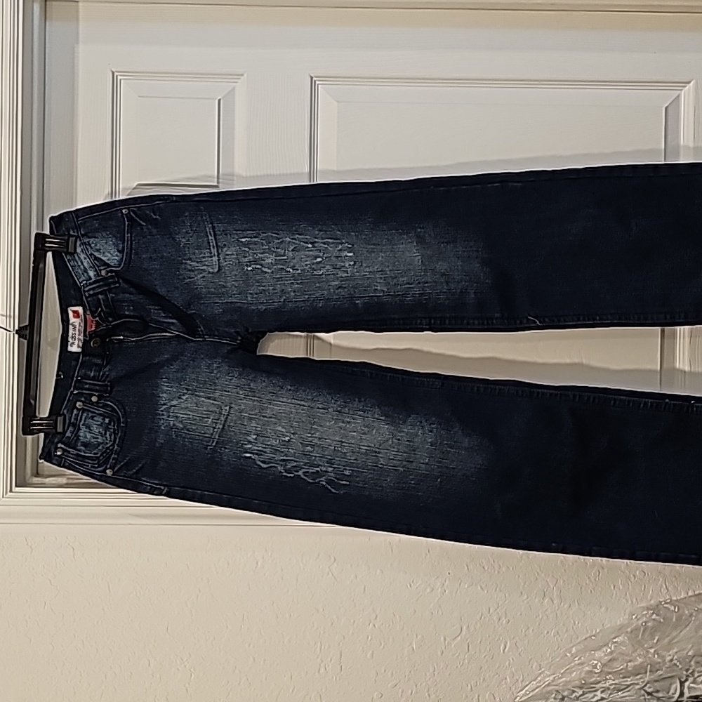 Rossini jeans distressed wide leg